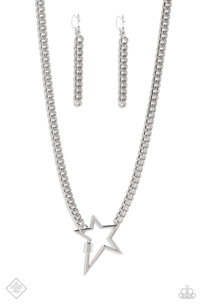 Playful Popstar - Silver Necklace  (SS-0623)