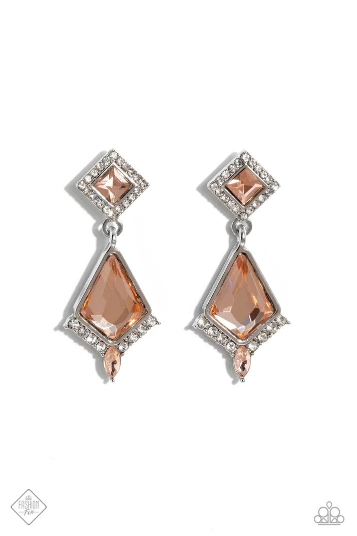 Dapper Display - Orange Post Earring (FFA-0523)