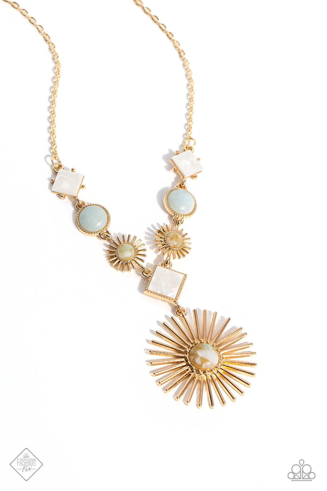 Sunburst Style - Gold Necklace (SSF-0923)