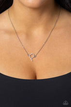 Load image into Gallery viewer, INITIALLY Yours - P - White (Iridescent) Necklace
