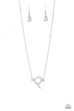 Load image into Gallery viewer, INITIALLY Yours - P - White (Iridescent) Necklace
