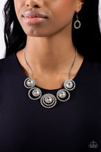 Load image into Gallery viewer, Dramatic Darling - White (Rhinestone) Necklace
