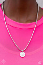 Load image into Gallery viewer, High-Strung Habit - White (Flecks of Iridescence) Necklce (SS-0923)
