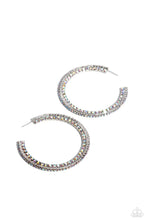 Load image into Gallery viewer, Scintillating Sass - Multi (Iridescent) Hoop Earring
