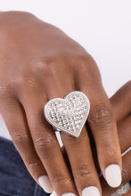 Load image into Gallery viewer, Sweet Serendipity - White Rhinestone Heart) Ring
