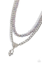 Load image into Gallery viewer, Turn Back the LOCK - Silver (Rhinestone Heart Lock) Necklace
