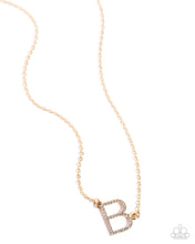 Load image into Gallery viewer, INITIALLY Yours - B - Gold Necklace
