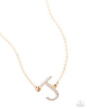 Load image into Gallery viewer, INITIALLY Yours - J - Gold Necklace
