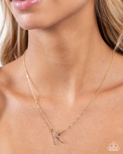 Load image into Gallery viewer, INITIALLY Yours - K - Gold Necklace
