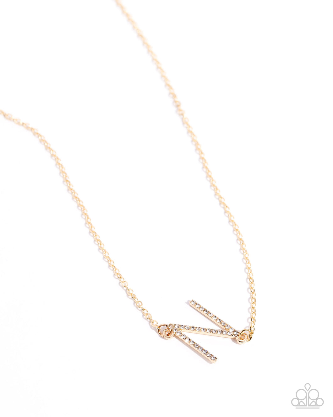 INITIALLY Yours - N - Gold Necklace