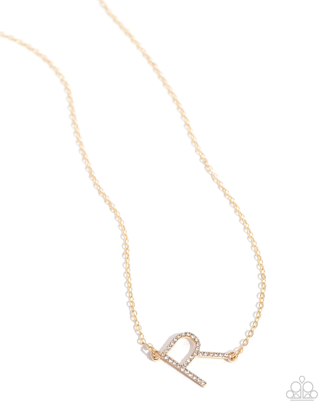INITIALLY Yours - R - Gold Necklace