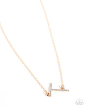 Load image into Gallery viewer, INITIALLY Yours - T - Gold Necklace
