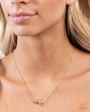Load image into Gallery viewer, INITIALLY Yours - T - Gold Necklace
