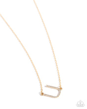 Load image into Gallery viewer, INITIALLY Yours - U - Gold Necklace

