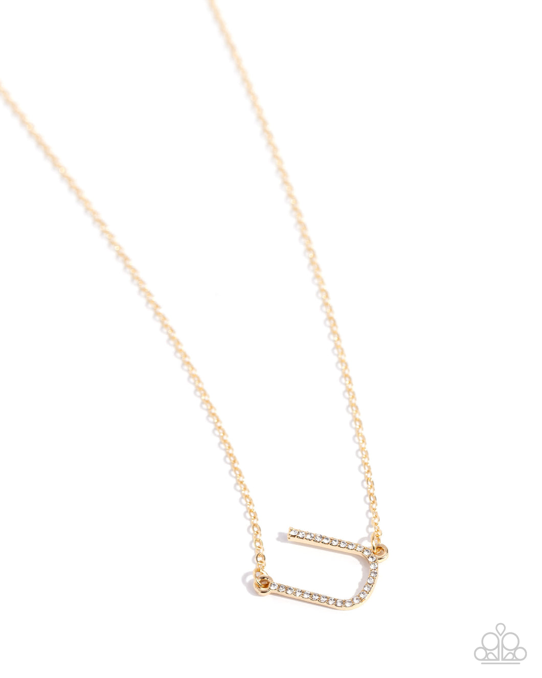INITIALLY Yours - U - Gold Necklace