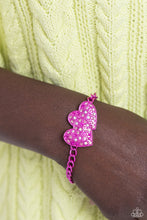 Load image into Gallery viewer, Lovestruck Lineup - Pink (Heart) Necklace
