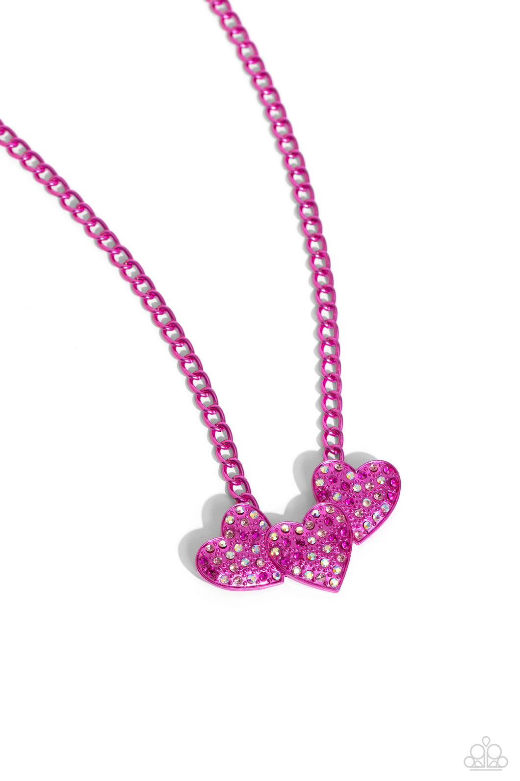 Low-Key Lovestruck - Pink (Heart) Necklace