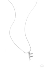 Load image into Gallery viewer, Letter of the Law - White - F Necklace
