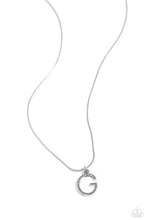 Load image into Gallery viewer, Letter of the Law - White - G Necklace
