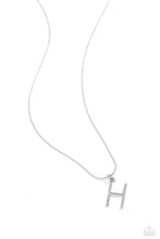 Load image into Gallery viewer, Letter of the Law - White - H Necklace
