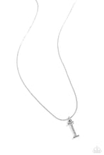 Load image into Gallery viewer, Letter of the Law - White - I Necklace
