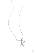 Load image into Gallery viewer, Letter of the Law - White - K Necklace
