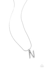 Load image into Gallery viewer, Letter of the Law - White - N Necklace
