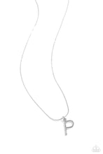 Load image into Gallery viewer, Letter of the Law - White - P Necklace
