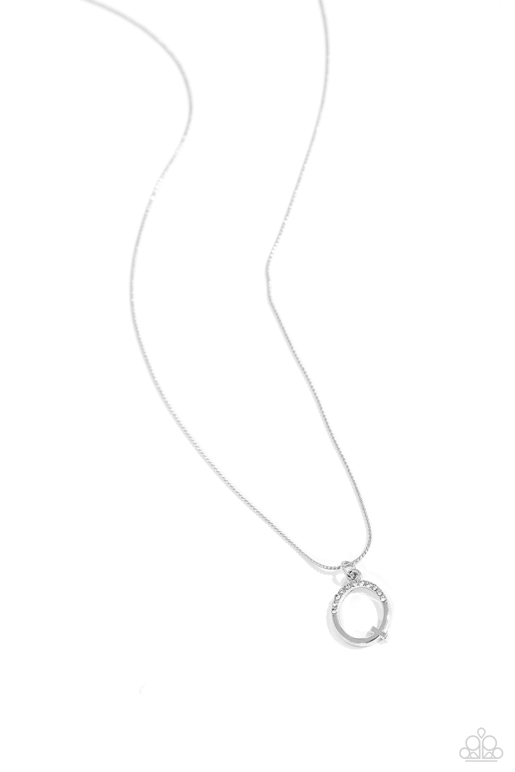 Letter of the Law - White - Q Necklace