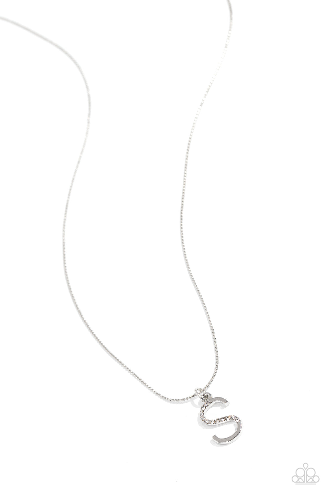 Letter of the Law - White - S Necklace