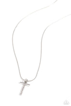 Load image into Gallery viewer, Letter of the Law - White - T Necklace
