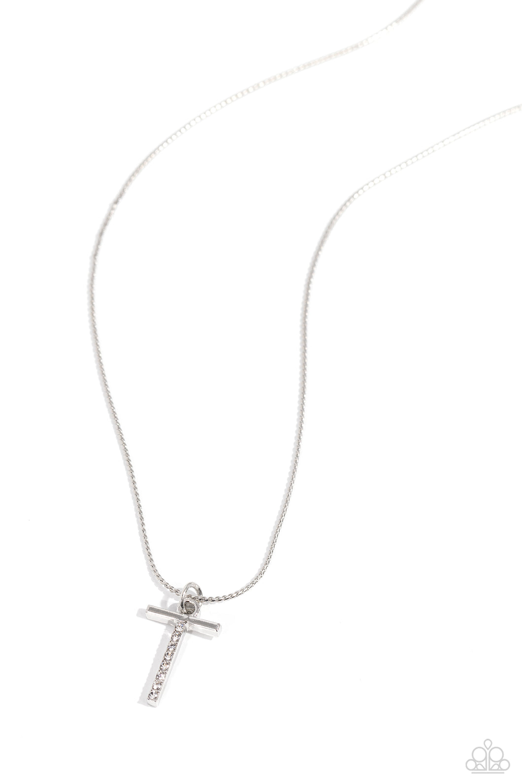 Letter of the Law - White - T Necklace