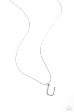 Load image into Gallery viewer, Letter of the Law - White - U Necklace
