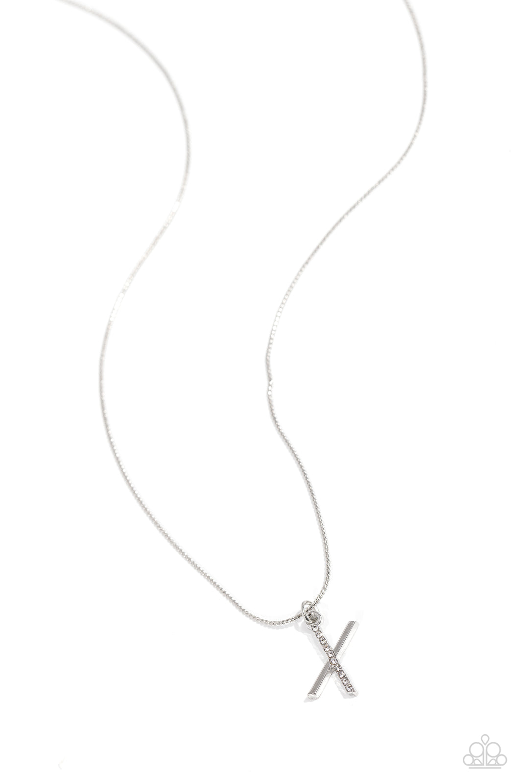 Letter of the Law - White - X Necklace