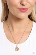 Load image into Gallery viewer, Emblematic Elegance - Gold - S Initial Necklace
