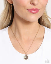 Load image into Gallery viewer, Emblematic Elegance - Gold - U Initial Necklace
