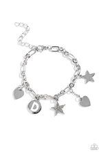 Load image into Gallery viewer, Legacy Letters - White - D Initial Bracelet
