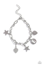 Load image into Gallery viewer, Legacy Letters - White - E Initial Bracelet
