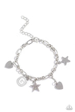 Load image into Gallery viewer, Legacy Letters - White - G Initial Bracelet
