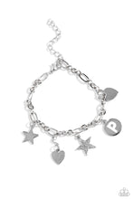 Load image into Gallery viewer, Legacy Letters - White - P Initial Bracelet
