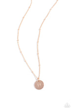 Load image into Gallery viewer, Initial Elegance - Rose Gold - N Necklace
