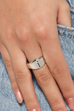 Load image into Gallery viewer, Monogram Memento - Silver - I Initial Ring
