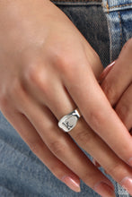 Load image into Gallery viewer, Monogram Memento - Silver - K Initial Ring
