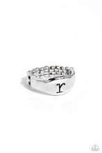 Load image into Gallery viewer, Monogram Memento - Silver - R Initial Ring
