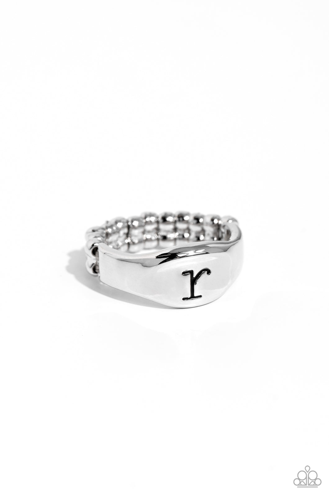 Monogram Memento - Silver - R Initial Ring