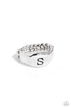 Load image into Gallery viewer, Monogram Memento - Silver - S Initial Ring
