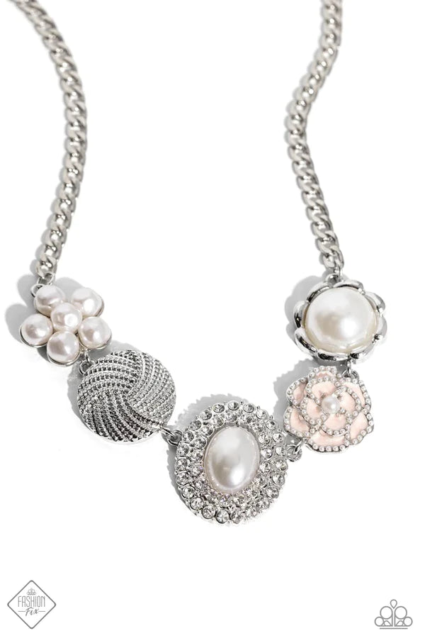 Sophisticated Style - White (Pearl) Necklace (FFA-0124)