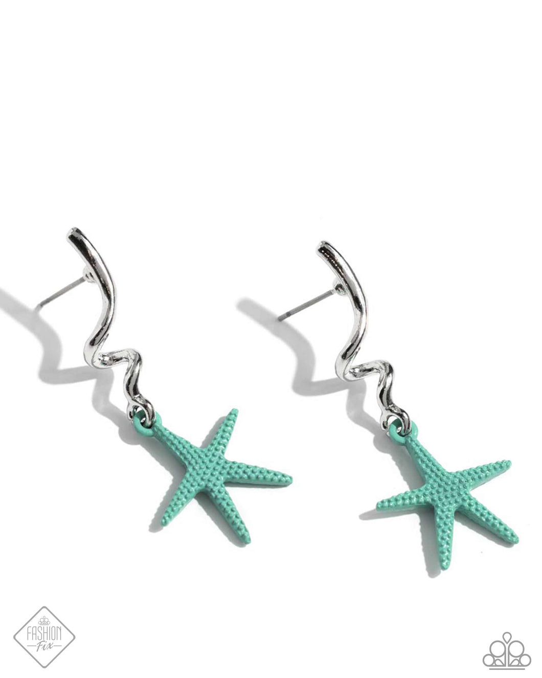 Written in the STARFISH - Blue (Starfish Charm) Post Earring (SS-0424)