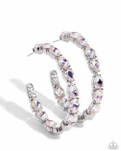 Load image into Gallery viewer, Presidential Pizzazz - White (Rhinestone) Earring (LOP-0324)

