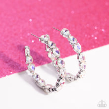 Load image into Gallery viewer, Presidential Pizzazz - White (Rhinestone) Earring (LOP-0324)
